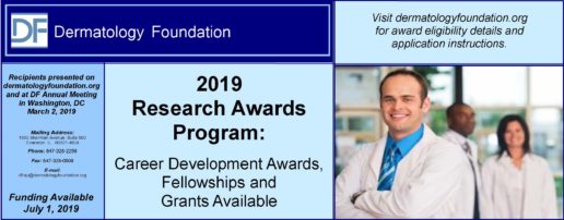 2019 Dermatology Foundation Research Award Program application now available!-banner-image